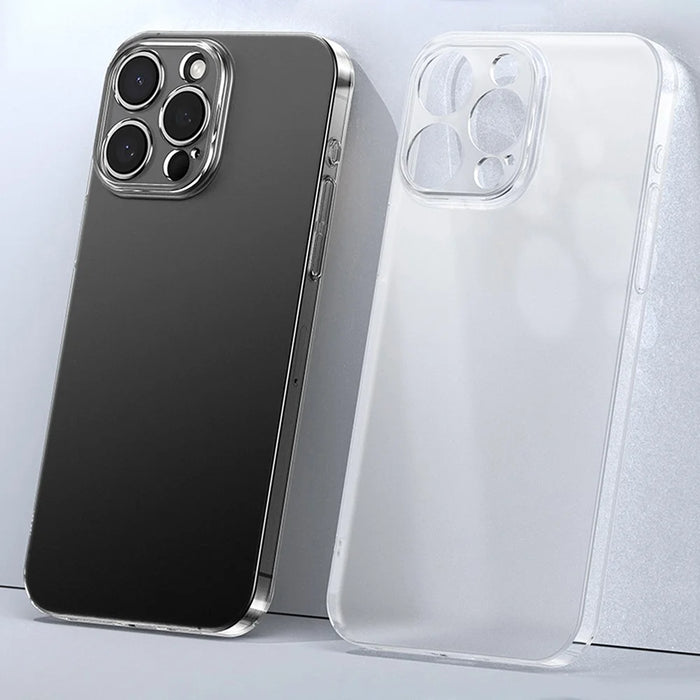 For iPhone 15 Pro Max Case Transparent Matte Hard PC Mobile Phone Cover - 1