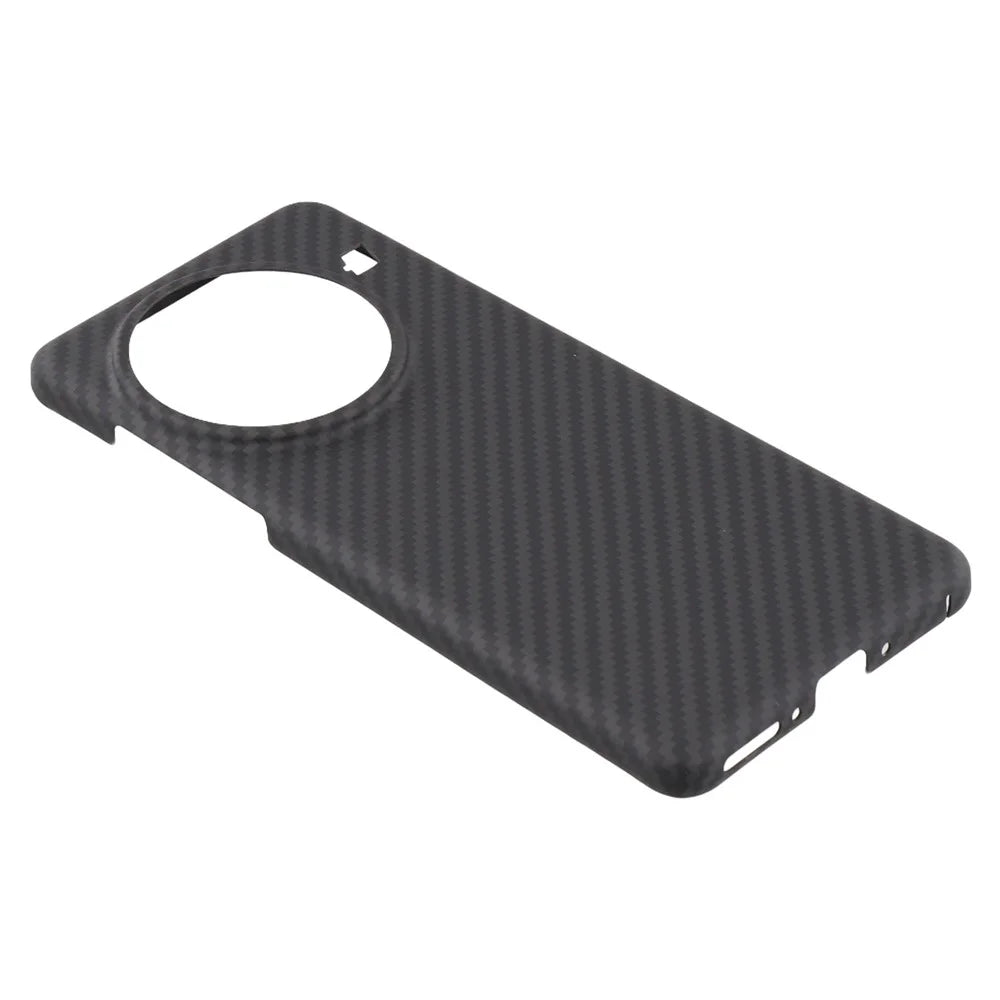 For OnePlus 13 Case 1500D Coarse Texture Aramid Fiber Thin Phone Cover (Big Lens Hole) - Black - 6