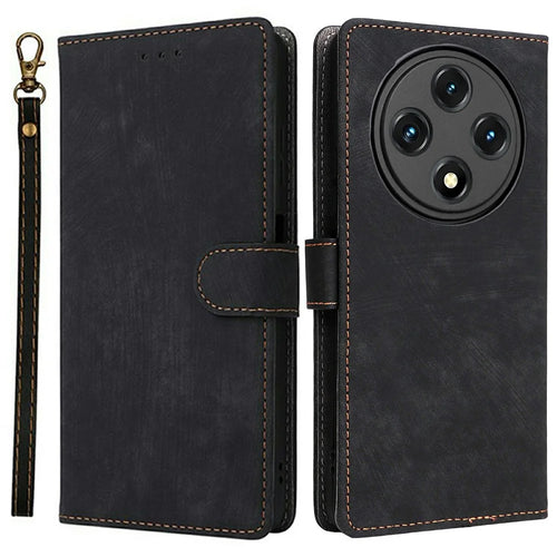 For Umidigi G100 Wallet Case RFID Blocking PU Leather Cover Stand View - Black - 1