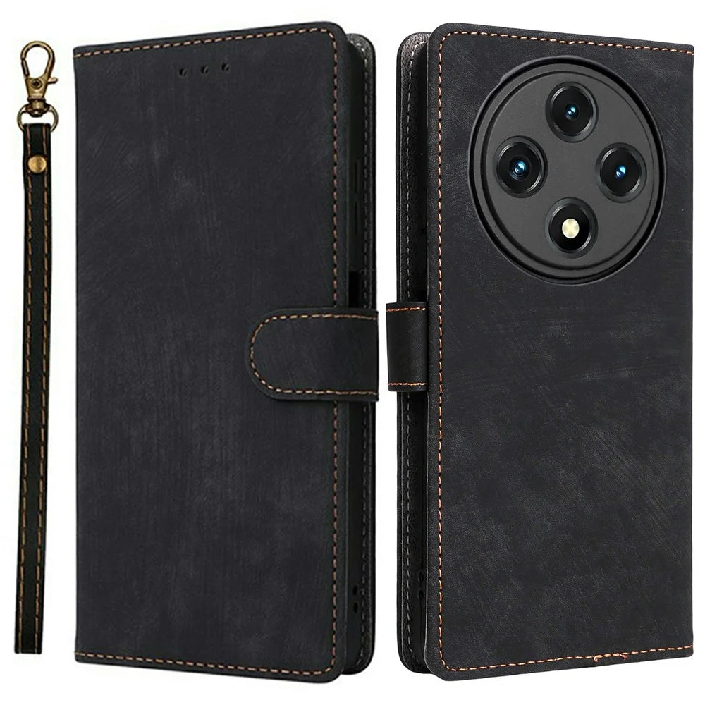 For Umidigi G100 Wallet Case RFID Blocking PU Leather Cover Stand View - Black - 1