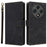 For Umidigi G100 Wallet Case RFID Blocking PU Leather Cover Stand View - Black - 1