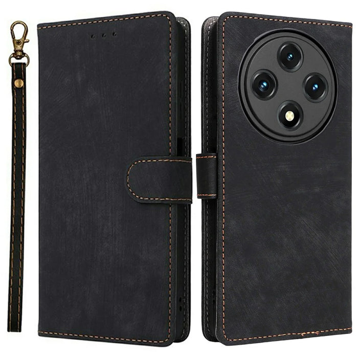 For Umidigi G100 Wallet Case RFID Blocking PU Leather Cover Stand View - Black - 1