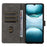 For Umidigi G100 Wallet Case RFID Blocking PU Leather Cover Stand View - Black - 2