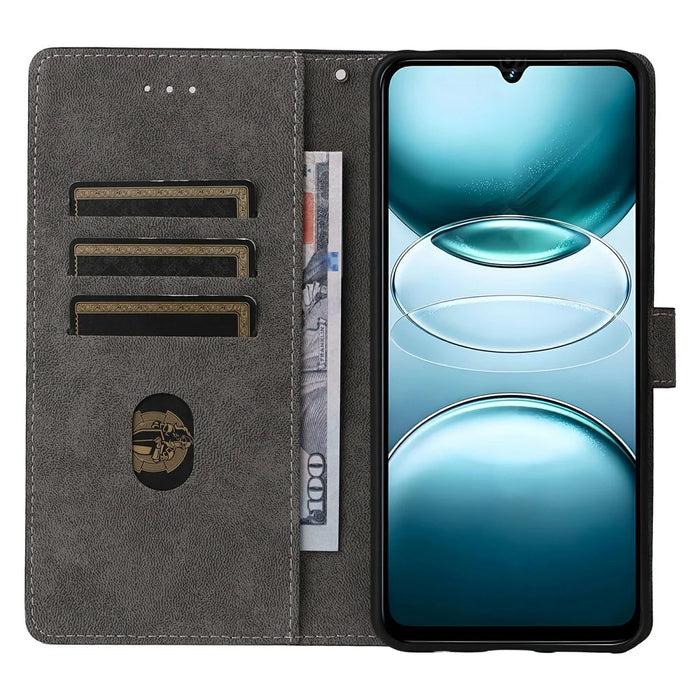 For Umidigi G100 Wallet Case RFID Blocking PU Leather Cover Stand View - Black - 2