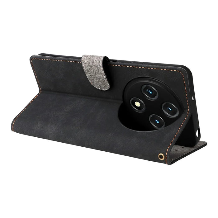 For Umidigi G100 Wallet Case RFID Blocking PU Leather Cover Stand View - Black - 4