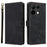 For Umidigi Note 100 Wallet Case RFID Blocking PU Leather Cover Stand View - Black - 1