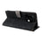 For Umidigi Note 100 Wallet Case RFID Blocking PU Leather Cover Stand View - Black - 4