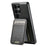SUTENI H15 For Samsung Galaxy S25 Ultra Magnetic Case Detachable Card Holder Phone Cover - Black - 2