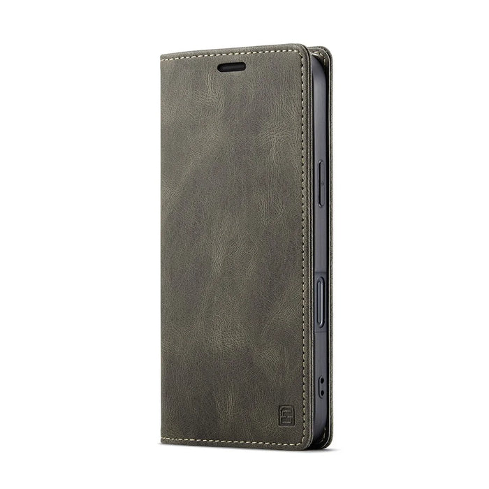 AUTSPACE For iPhone 16 Plus Wallet Case  A01 Leather Stand Cover with RFID Blocking Card Holder - Coffee - 2