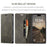 AUTSPACE For iPhone 16 Plus Wallet Case  A01 Leather Stand Cover with RFID Blocking Card Holder - Coffee - 6
