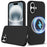 For iPhone 16 Case Compatible with MagSafe Liquid Silicone Phone Cover with Camera Touch Control Button - Black - 1
