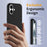For iPhone 16 Case Compatible with MagSafe Liquid Silicone Phone Cover with Camera Touch Control Button - Black - 4
