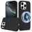 For iPhone 16 Pro Max Case Compatible with MagSafe Liquid Silicone Phone Cover with Camera Touch Control Button - Black - 1