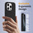 For iPhone 16 Pro Max Case Compatible with MagSafe Liquid Silicone Phone Cover with Camera Touch Control Button - Black - 4