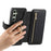 For Samsung Galaxy S24 FE Magnetic Leather Case with Detachable RFID Blocking Zipper Wallet Cover - Black - 4