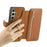 For Samsung Galaxy A25 5G (Global) (161.0 x 76.5 x 8.3mm) Magnetic Leather Case with Detachable RFID Blocking Zipper Wallet Cover - Brown - 4