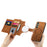 For Samsung Galaxy A25 5G (Global) (161.0 x 76.5 x 8.3mm) Magnetic Leather Case with Detachable RFID Blocking Zipper Wallet Cover - Brown - 5