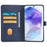 For Samsung Galaxy A26 5G Case Magnetic Clasp Four Leaf Clover Leather Phone Cover - Blue - 2