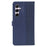 For Samsung Galaxy A26 5G Case Magnetic Clasp Four Leaf Clover Leather Phone Cover - Blue - 6