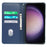 For Samsung Galaxy S23 Case Four Leaf Clover Leather Flip Phone Cover Stand Wallet - Blue - 2