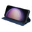 For Samsung Galaxy S23 Case Four Leaf Clover Leather Flip Phone Cover Stand Wallet - Blue - 3