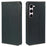 For Samsung Galaxy S23+ Case Four Leaf Clover Leather Flip Phone Cover Stand Wallet - Black - 1