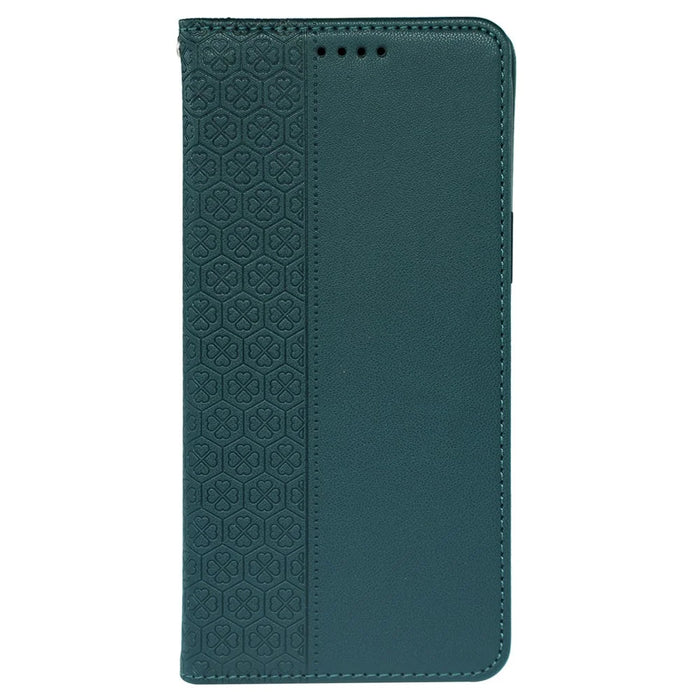 For Samsung Galaxy A36 5G / A56 5G Case Four Leaf Clover Leather Flip Phone Cover Stand Wallet - Green - 5