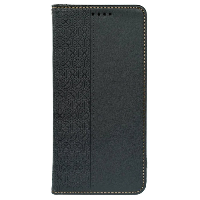 For Sony Xperia 1 V Case Four Leaf Clover Leather Flip Phone Cover Stand Wallet - Black - 5
