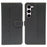 For Samsung Galaxy S23 Case Magnetic Clasp Four Leaf Clover Leather Phone Cover - Black - 1