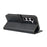 For Samsung Galaxy S23 Case Magnetic Clasp Four Leaf Clover Leather Phone Cover - Black - 4
