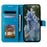 For Samsung Galaxy A26 5G Case Imprinted Totem PU Leather Wallet Stand Phone Cover - Blue - 2