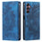 Style-010 For Samsung Galaxy A26 5G Case Magnetic Closing Leather Phone Cover Pattern Imprinted - Blue - 1