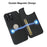 For iPhone 15 Pro Max Magnetic Case RCS Eco Friendly Flip Phone Cover with Kickstand RFID Blocking - Black - 2