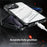 For iPhone 16 Pro Case Invisible Kickstand PC + TPU Anti Drop Phone Cover - Grey - 6