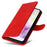 For Samsung Galaxy A56 5G Case Sunflower Imprint Leather Wallet Phone Cover - Red - 5