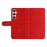For Samsung Galaxy A56 5G Case Sunflower Imprint Leather Wallet Phone Cover - Red - 6