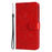 For Samsung Galaxy A56 5G Case Sunflower Imprint Leather Wallet Phone Cover - Red - 7