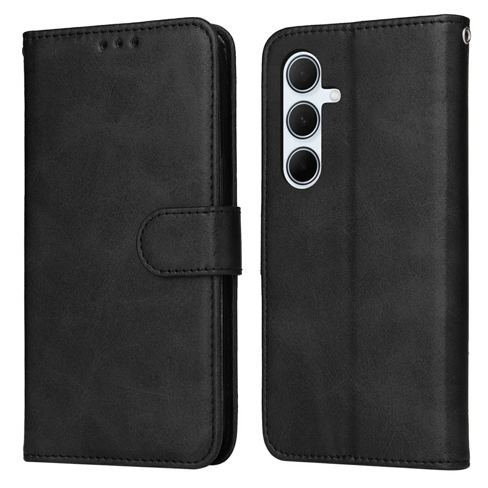 For Samsung Galaxy A36 5G Case Wallet PU Leather Folio Flip Phone Cover - Black - 1