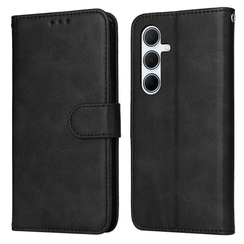 For Samsung Galaxy A36 5G Case Wallet PU Leather Folio Flip Phone Cover - Black - 1