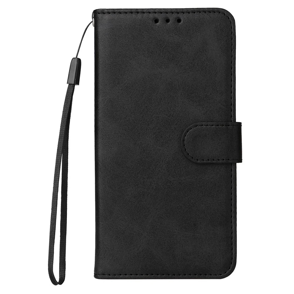 For Samsung Galaxy A36 5G Case Wallet PU Leather Folio Flip Phone Cover - Black - 6