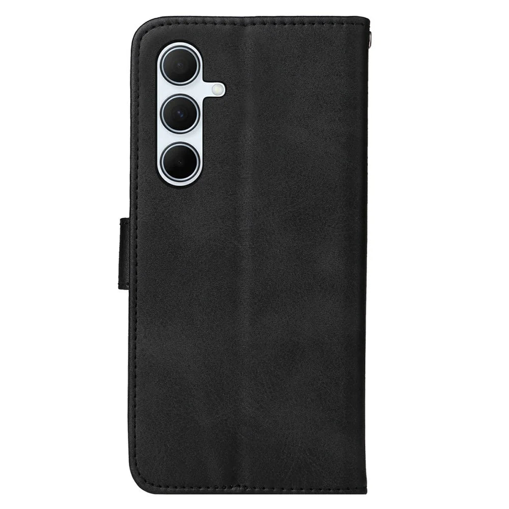 For Samsung Galaxy A36 5G Case Wallet PU Leather Folio Flip Phone Cover - Black - 7
