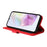 For Samsung Galaxy A36 5G Leather Wallet Cases Skin Touch Phone Cover Stand with Strap - Red - 3
