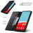 TTUDRCH Style 007 For Samsung Galaxy A26 5G Leather Case RFID Blocking Wallet Stand Phone Cover - Black - 3