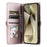 For Samsung Galaxy A26 5G Leather Case with Wrist Strap Wallet Stand Phone Cover - Rose Gold - 2
