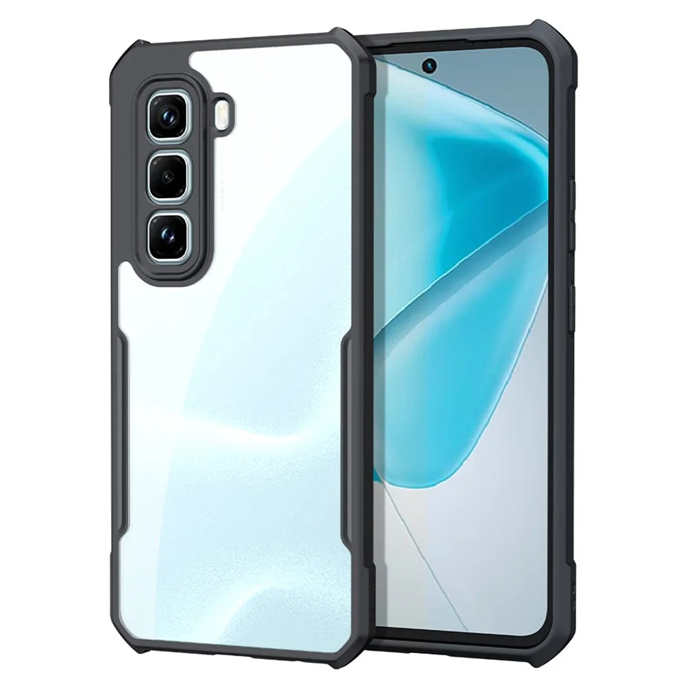 XUNDD For Infinix Hot 50 Pro 4G Case Dropproof TPU + Acrylic Clear Back Phone Cover - 1