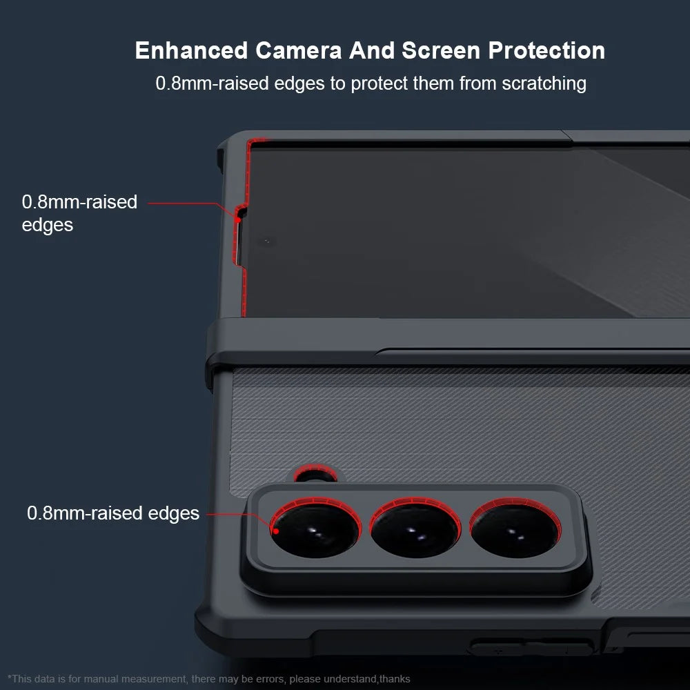 XUNDD For Samsung Galaxy Z Fold Special Case Dropproof TPU + Acrylic Clear Back Phone Cover - 3