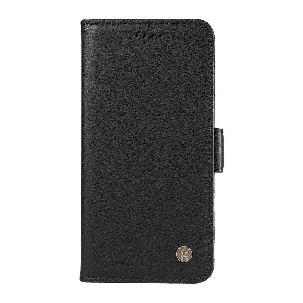 YIKATU For Realme C75 4G / C71 4G / V60 Pro 5G / 14x 5G Wallet Phone Case  YK-003 Leather Stand Cover -  Black - 2