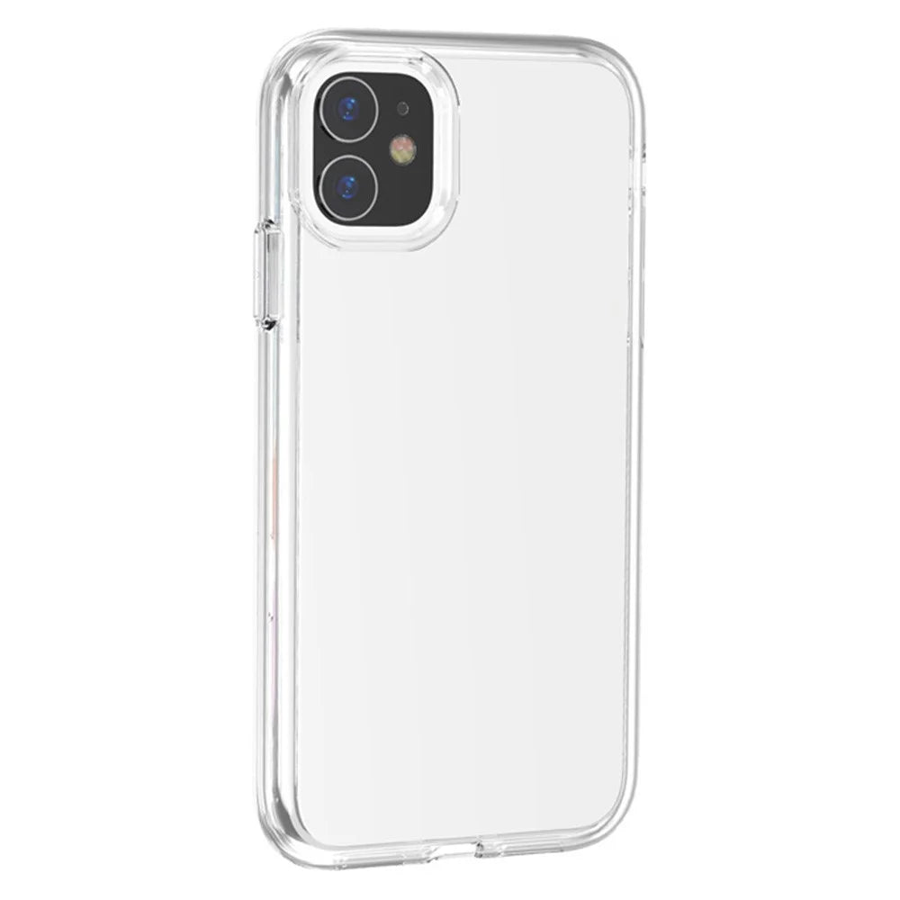 For iPhone 11 Case PC + TPU Shockproof Clear Phone Cover - Transparent - 2