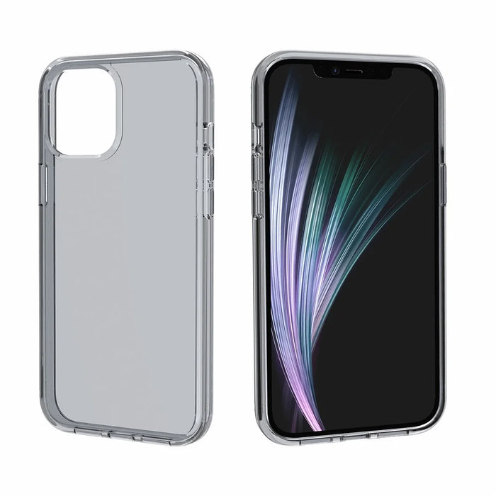 For iPhone 11 Pro Case PC + TPU Shockproof Clear Phone Cover - Transparent Black - 5