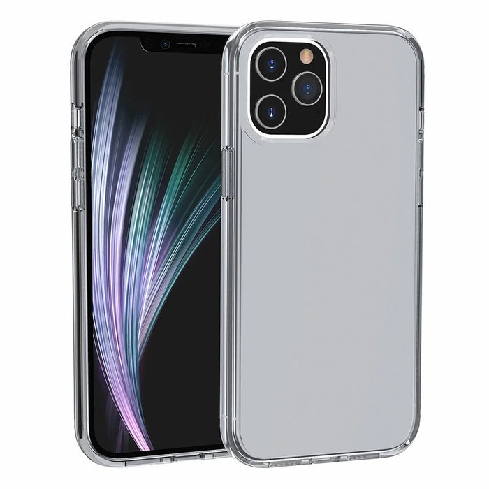 For iPhone 11 Pro Case PC + TPU Shockproof Clear Phone Cover - Transparent Black - 6